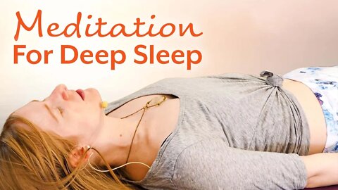 Meditation for Restful Sleep & Relaxation, Calm The Mind for Racing Thoughts, w/ Katrina