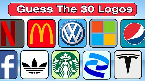 Guess The Brand Guess | Logo Quiz | Can You Guess the 30 Logos Logo Blitz Challenge | Quizzy Corner