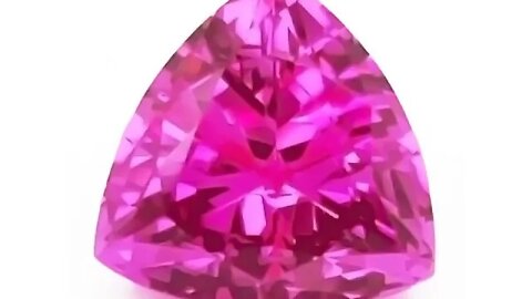 Chatham Trillion Pink Sapphires: Lab Grown Trillion Pink Sapphires