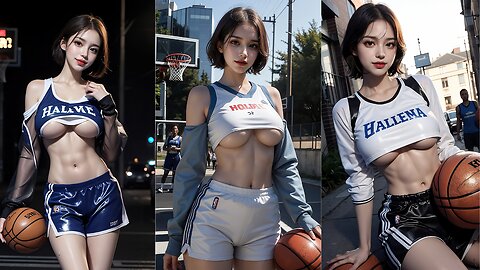 [4K AI ART] Beautiful Basketball Girls / AI Lookbook on Stable Diffusion