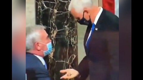 Pence Receives Strange Coin After Certifying The Fraudulent Election fo Biden