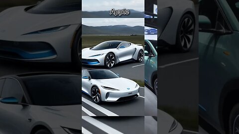 Smartphone brands make EV created by Ai #tecnology #ev #car #apple #shorts