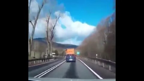 Semi Projection #shorts #dashcams #baddrivers #truck