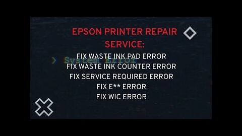 Epson Eco Tank ET Series waste ink pads resets ET M1120