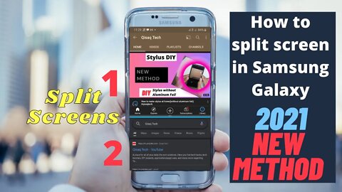 How to split screen in Samsung Galaxy 2021 || How to activate Multi window in Galaxy