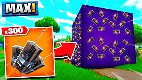 USING 300+ C4 ON THE MOVING PURPLE CUBE!