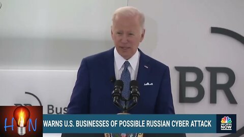 Biden says Russia may commit cyber attack.