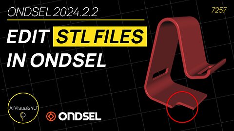 🚨 Modify STL FILES In Ondsel - How To Edit STL Files - FreeCAD Edit STL