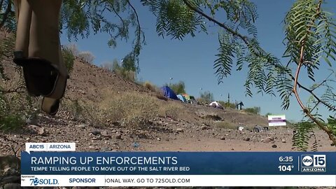 Tempe telling people to move out of Salt River beds