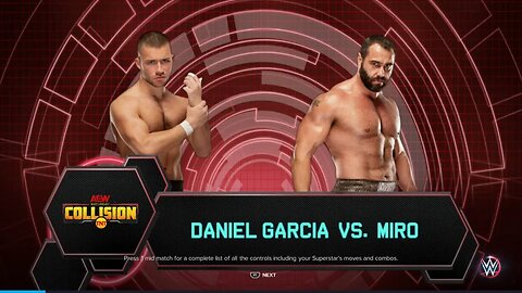 AEW Collision Miro vs Daniel Garcia