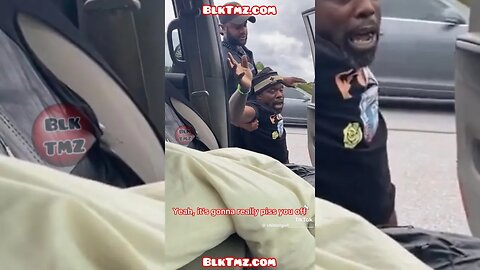 Blk Traffic Cops Harass and Harm a fellow Blk man .. thats Also a Paraplegic ! 😡 ￼