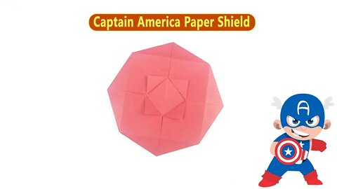 Origami Captain America Shield Easy - DIY Paper Crafts