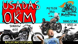 Melhor MOTO CUSTOM: Shadow 600 e Drag Star 650 usadas ou METEOR 0km?