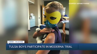 Tulsa Boys Participate in Moderna Trial