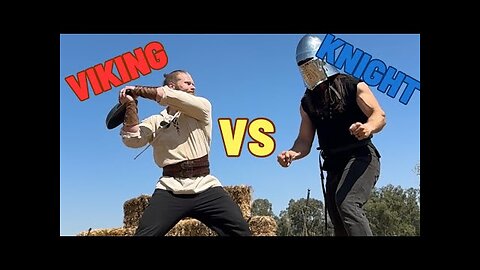 Viking and Knight become friends. Backyard medieval combat best moments