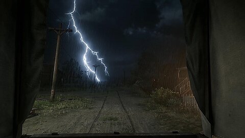 Riding In The Back Of A Covered Wagon During A Thunderstorm - RDR2 ASMR