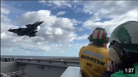 French Rafale fighter jets operate with USS George H.W. Bush (CVN 77) Multicarrier Operations