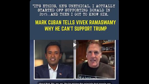 MARK CUBAN: I SUPPORTED TRUMP UNTIL I GOT TO KNOW HIM...