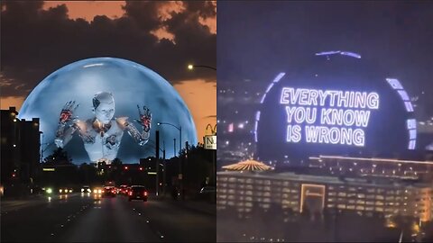 STRANGE THINGS ARE HAPPENING IN LAS VEGAS ON THE SPHERE! WHAT DOES THIS MESSAGING MEAN???