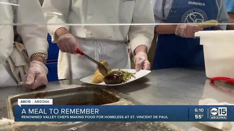 Valley chefs feed homeless at St. Vincent de Paul