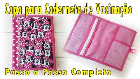 Como Fazer Capinha de caderneta de Vacinas com porta documentos/Viés Fácil .