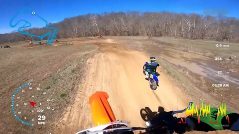 Riding my new KTM 450 SXF at Soggy Bottom MX with GOPRO METRICS!