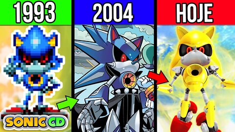 EVOLUÇÃO e Historia de METAL SONIC nos JOGOS do SONIC