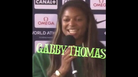 Jamerican sprinter Gabby Thomas , I really like the fanbase In Jamaica where my grand father lived