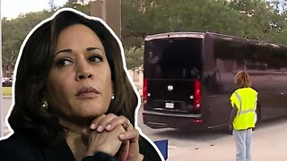 Kamala Campaign *CAUGHT* busing in people to rally