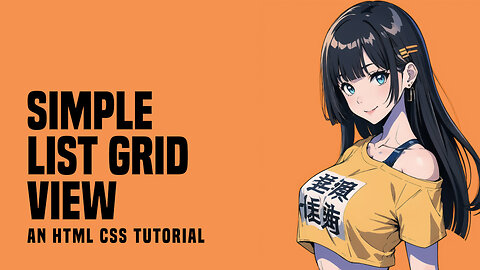 Simple List Grid View In HTML CSS