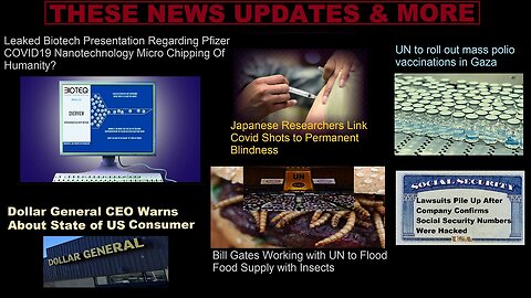 Leaked Biotech Presentation Re: Pfizer, UN Roll Out Mass Polio VAX In Gaza, & Much More!