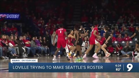 FORMER WILDCAT JADE LOVILLE WORKS TO MAKE SEATTLE STORM ROSTER