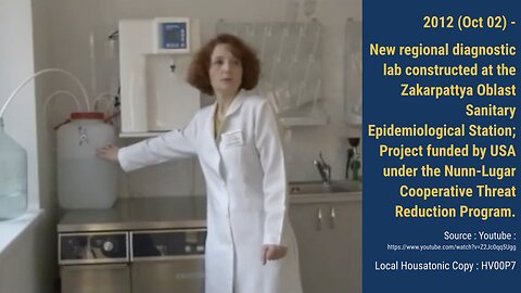 (2012) New diagnostic lab in Zakarpattya Oblast Sanitary Epidemiological, Ukraine; USA funded