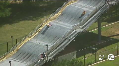 Giant slide on Belle Isle to reopen Friday after speed adjustments