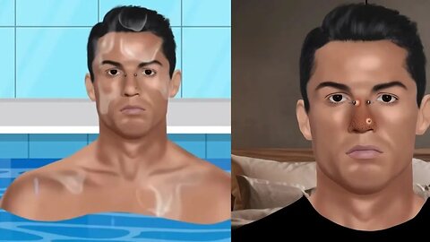 [ASMR] RONALDO Swimming Time NOSE Information//Ronaldo Infected Face//ASMR Animations 2023 December