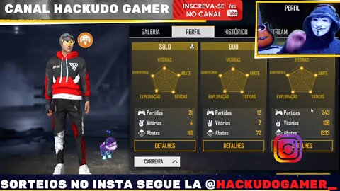 MOD MENU FF - HACKUDO GAMER - LIVE DE HACK - FFF AO VIVO - HACK