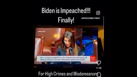 💥BQQQQQQQM💥 JOE BIDEN IMPEACHED - FINALLY - FOR HIGH CRIMES AND MISDEMEANOR