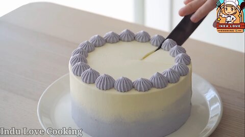 How To Make Blueberry White Chocolate Cream Cake. #Indulovecooking