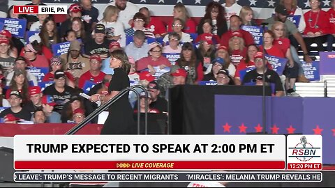 Mayor JD Longo Speaks at Trump Holds a Rally in Erie, Pennsylvania