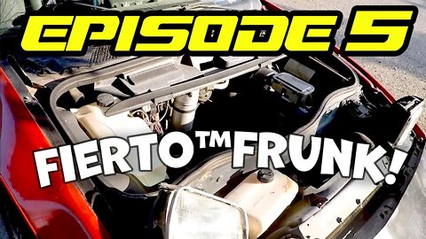 EPISODE 5 - The FIERTO™ Frunk cleanup and vacuum| Saturday Projects™.com | 1986 Pontiac Fiero SE V6