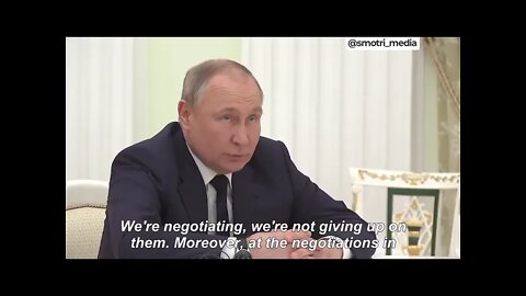 President Vladimir Putin Talks To The UN Secretary General About The Special Military Operation