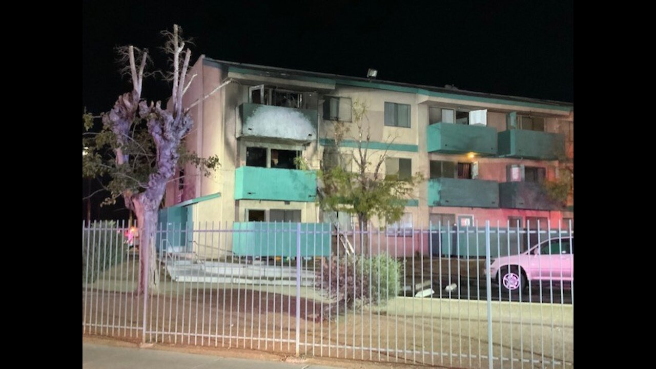 3-alarm fire at senior-living apartment complex in Las Vegas