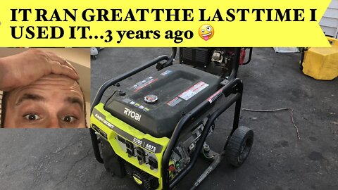 Ryobi 5500 Watt 420cc Generator Won't Start Runs and Dies HOW TO FIX STORM Emergency REPAIR