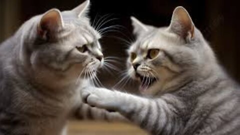 Crazy Cats Clash: An Epic Cat Fight!