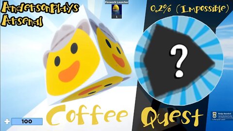 AndersonPlays Roblox Arsenal - How to Get the Coffee Quest Badge and TCcube Kill Effect Walkthrough