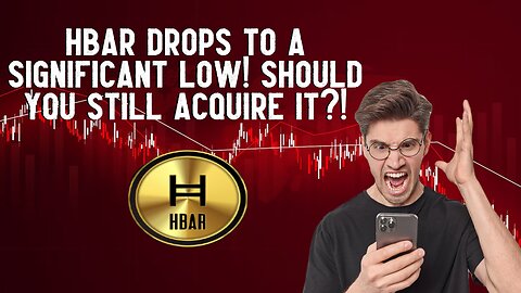 HBAR Drops To A Significant Low! Should You Still Acquire It?!