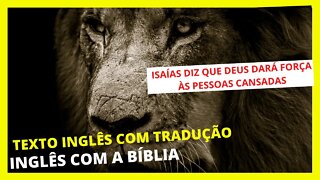 INGLÊS COM LEITURA GUIADA - TEXTO EM INGLÊS COM TRADUÇÃO / INGLÊS PARA INICIANTES COM BÍBLIA