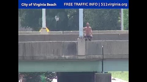 Suicidal Man Stands On Overpass In Virginia Beach, VA