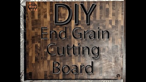 DIY Black Walnut End Grain Cutting Board