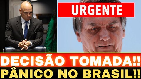 BOMBA!! MORAES TOMA DECISÃO!! NOTÍCIA ABALA O PÁIS!! PÂNICO TOTAL....